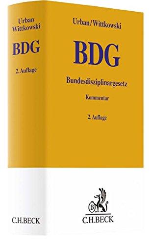 Bundesdisziplinargesetz (Gelbe Erläuterungsbücher)