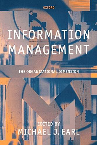 Information Management: The Organizational Dimension