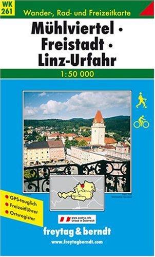 Freytag Berndt Wanderkarten, WK 261, Mühlviertel, Freistadt, Linz/Urfahr, GPS - Maßstab 1:50 000