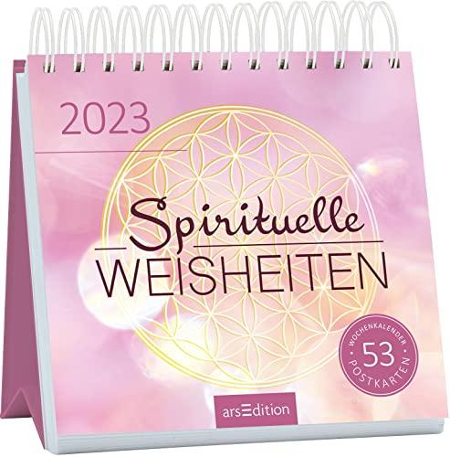 Postkartenkalender Spirituelle Weisheiten 2023: Tischkalender 2023, 53 Postkarten mit stimmungsvollen Zitaten zum Nachdenken