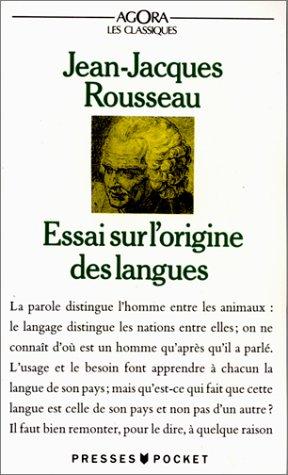 Essai sur l'origine des langues (Presses-Pocket)