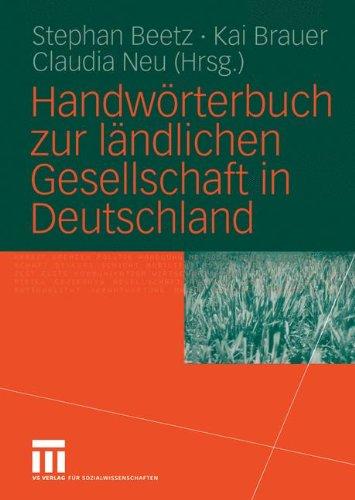 Handwörterbuch zur ländlichen Gesellschaft in Deutschland (German Edition)