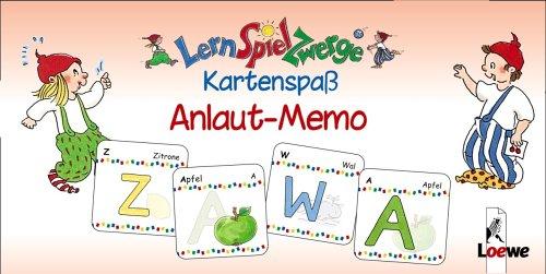 LernSpielZwerge Kartenspaß: Anlaut-Memo (48 Spielkarten)