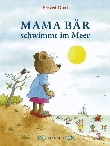 Mama Bär schwimmt im Meer