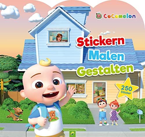 CoComelon - Stickern, Malen, Gestalten: Mit 250 Stickern. Für Kinder ab 3 Jahren: Kunterbunter Stickerspaß mit CoComelon. Mitmachbuch mit Ausmalbildern