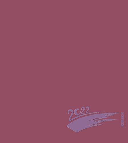 Foto-Malen-Basteln Bastelkalender bordeaux 2022: Fotokalender zum Selbstgestalten. Do-it-yourself Kalender mit festem Fotokarton. Edle Folienprägung. Format: 21,5 x 24 cm