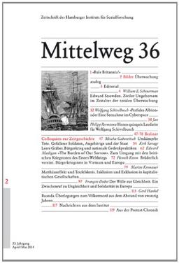 Von Walden Pond nach Waikiki Beach. Mittelweg 36, Zeitschrift des Hamburger Instituts für Sozialforschung, Heft 2/2014