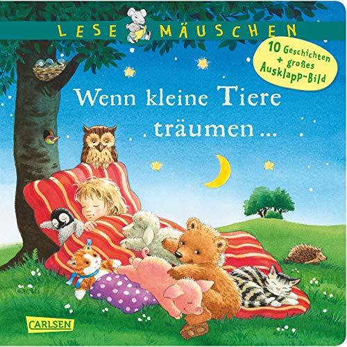 Lesemäuschen: Wenn kleine Tiere träumen ...: Mein erstes Buch zum Vorlesen und Entdecken mit großem Ausklappbild