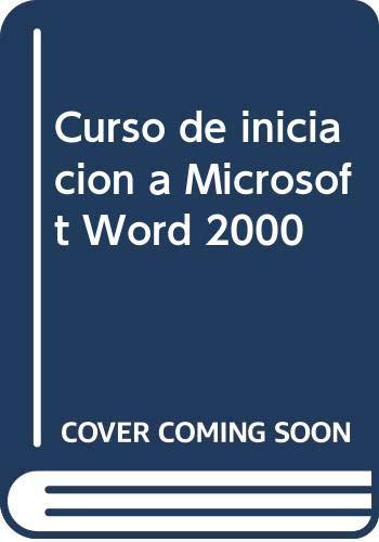 Curso de iniciación a Microsoft Word 2000