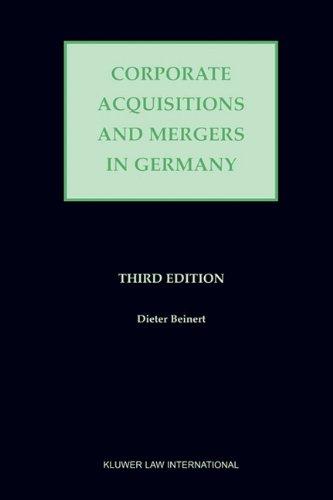 Corporate Acquisitions and Mergers in Germany