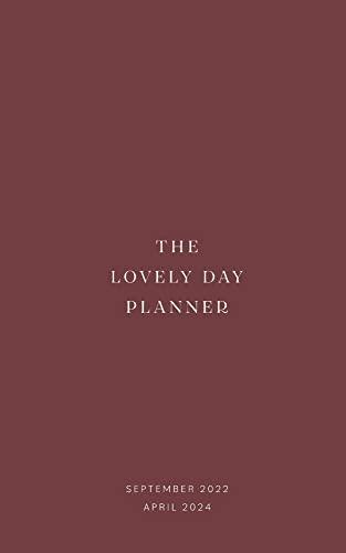 The Lovely Day Planner: 20 months planner // To Do Lists // Meal Plan // Workout Plan // Shopping List // SEPTEMBER 2022 to APRIL 2024 // red paperback (The Lovely Day Planner 2022-2024)