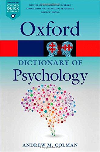 A Dictionary of Psychology (Oxford Paperback Reference)