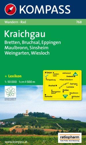 Kraichgau: Wanderkarte mit Kurzführer und Radwegen. 1:50000: Bretten, Bruchsal, Eppingen, Maulbronn, Sinsheim, Weingarten, Wiesloch. Wander- und Radkarte