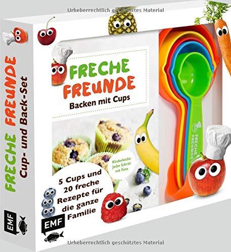 Freche Freunde: Das freche Cup- und Back-Set – Mit 5 Cups und 20 frechen Rezepten für die ganze Familie: Kinderleicht: Jeder Schritt mit Foto