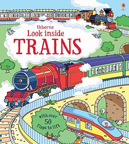 Look Inside Trains (Look Inside Board Books)