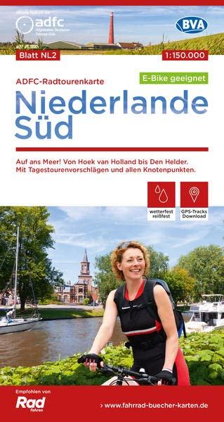 ADFC-Radtourenkarte NL 2 Niederlande Süd 1:150.000, reiß- und wetterfest, E-Bike geeignet, GPS-Tracks Download, mit Knotenpunkten, mit Bett+Bike ... und Zeeland (ADFC-Radtourenkarte 1:150.000)