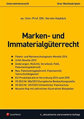 Marken- und Immaterialgüterrecht (Skripten)