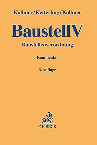 Baustellenverordnung (Gelbe Erläuterungsbücher)