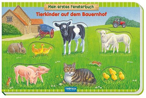 Trötsch mein erstes Fensterbuch Tierkinder auf dem Bauernhof: 22 x 14cm, 10 Seiten