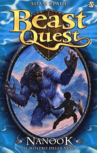 NANOOK IL MOSTRO DELLA NEVE. Beast Quest n. 5 di Adam Blade ed. Salani 2015