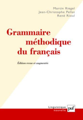 Grammaire méthodique du français