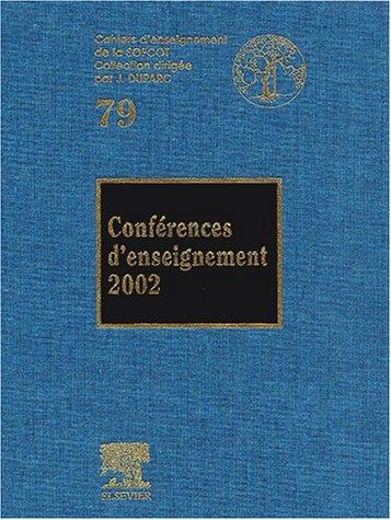 Conférences d'enseignement 2002