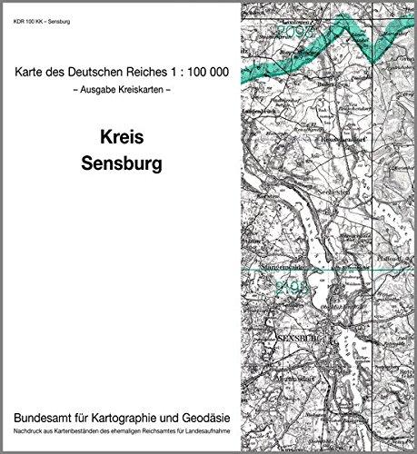 Sensburg: Karte des Deutschen Reiches 1:100.000, Kreiskarte (Karte des Deutschen Reiches. Kreiskarten)