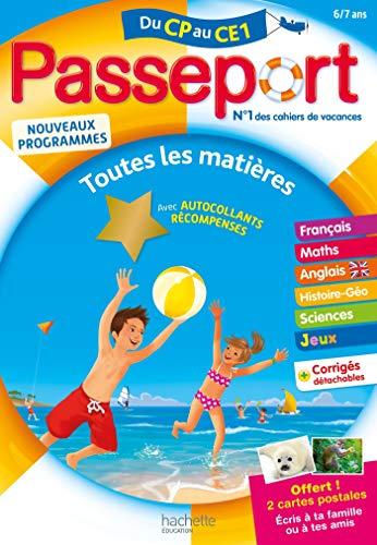 Passeport du CP au CE1, 6-7 ans : toutes les matières : nouveaux programmes