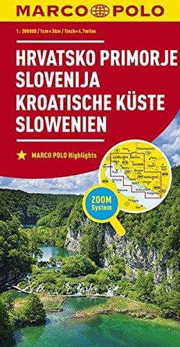 MARCO POLO Karte Kroatische Küste, Slowenien 1:300 000 (MARCO POLO Karten 1:300.000)