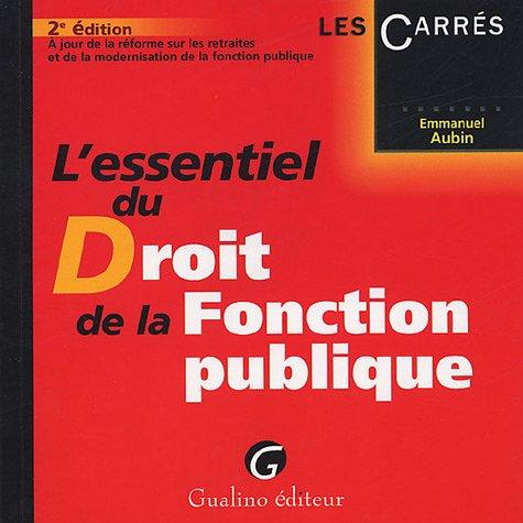 L'essentiel du droit de la fonction publique