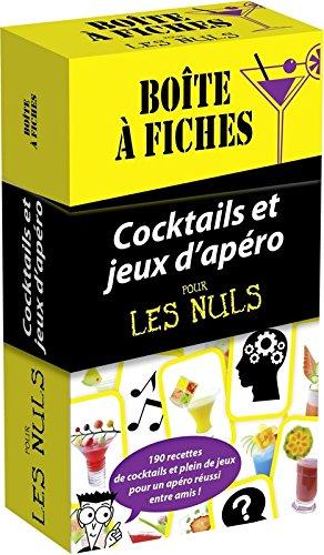 Cocktails et jeux d'apéro pour les nuls : boîte à fiches : 190 recettes de cocktails et plein de jeux pour un apéro réussi entre amis !