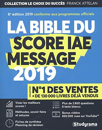 La bible du Score IAE-Message 2019