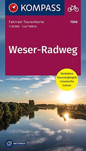 Fahrrad-Tourenkarte Weserradweg: Fahrrad-Tourenkarte. GPS-genau. 1:50000. (KOMPASS-Fahrrad-Tourenkarten, Band 7006)