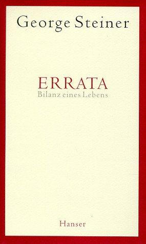 Errata: Bilanz eines Lebens