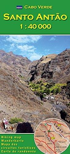 Cabo Verde: Santo Antão (Antao) 1:40000: Wanderkarte