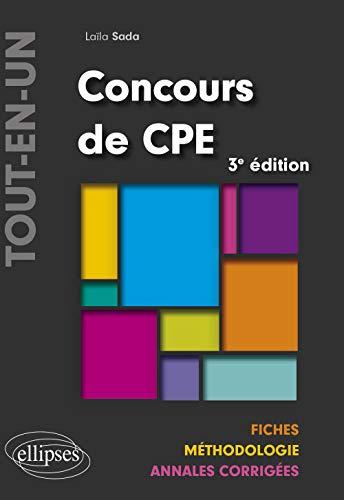 Concours de CPE : fiches, méthodologie, annales corrigées