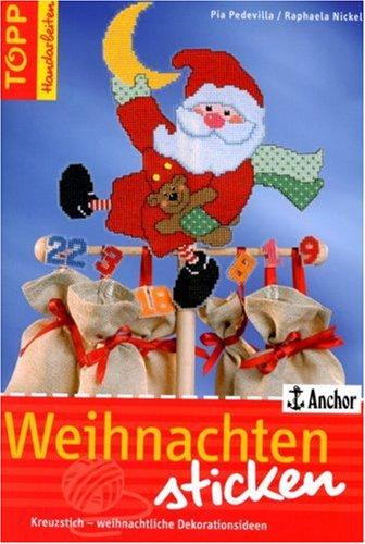 Weihnachten sticken: Kreuzstich - weihnachtliche Dekorationsideen