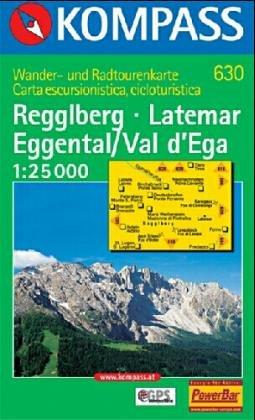 Kompass Karten, Regglberg, Latemar, Eggental, Val d' Ega (Carte de Randon)