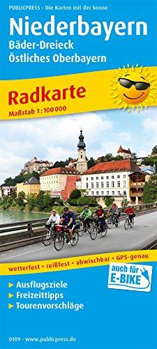 Niederbayern - Bäder-Dreieck - Östliches Oberbayern: Radkarte mit Ausflugszielen, Einkehr- & Freizeittipps, wetterfest, reissfest, abwischbar, GPS-genau. 1:100000 (Radkarte / RK)