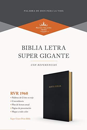 Rvr 1960 Biblia Letra Súper Gigante, Negro Imitación Piel: RVR 1960 Biblia letra súper gigante, negro imitación piel/ RVR 1960 Bible, Giant Letter, Black Imitation Leather