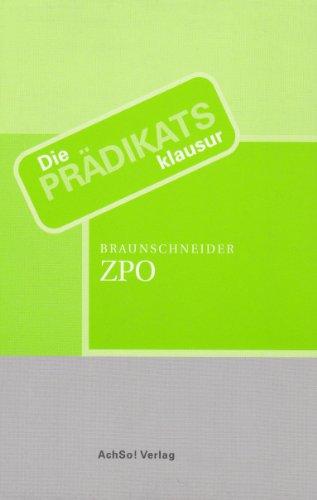 Die Prädikatsklausur. ZPO