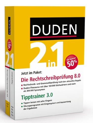 Duden 2in1: Die Rechtschreibprüfung, 8.0 + Tipptrainer 3.0