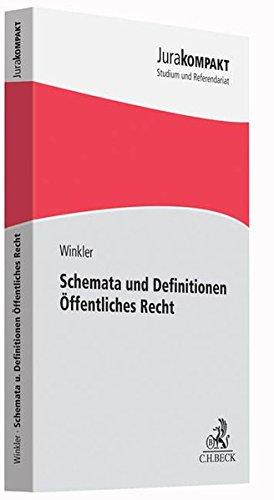 Schemata und Definitionen Öffentliches Recht (Jura kompakt)