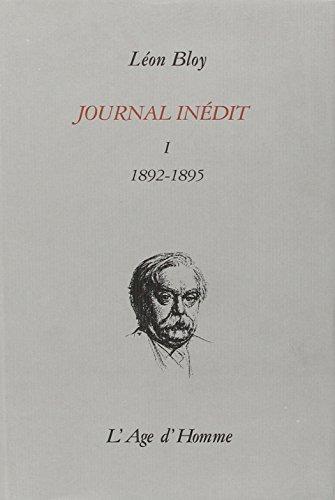 Journal inédit. Vol. 1. 1892-1895