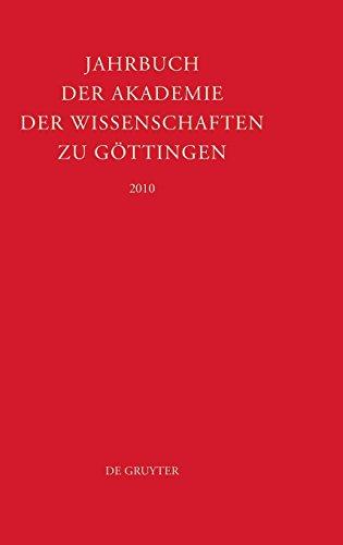 Jahrbuch der Akademie der Wissenschaften zu Göttingen 2010