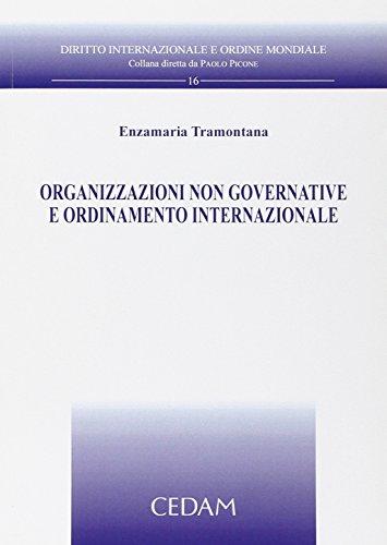 Organizzazioni non governative e ordinamento internazionale (Diritto internazionale e ordine mondiale)