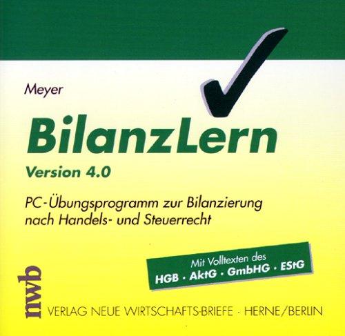 BilanzLern 4.0. CD- ROM für Windows 95/98/ NT 4.0