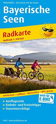 Bayerische Seen: Radkarte mit Ausflugszielen, Einkehr- & Freizeittipps, wetterfest, reissfest, abwischbar, GPS-genau. 1:100000 (Radkarte/RK)