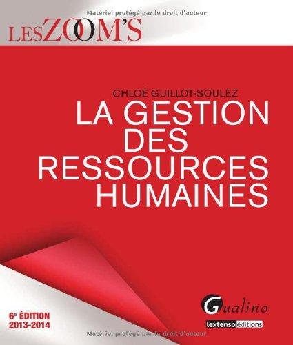 La gestion des ressources humaines