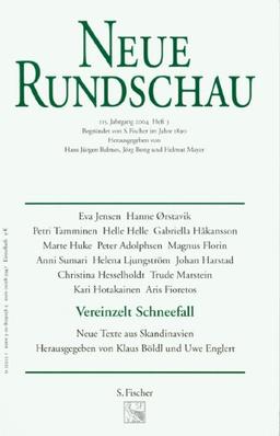 Neue Rundschau 2004/3: Vereinzelt Schneefall: Skandinavien